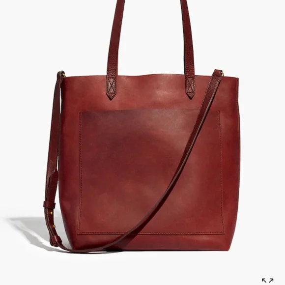 Madewell Medium Leather Transport Tote - Picture 1 of 13